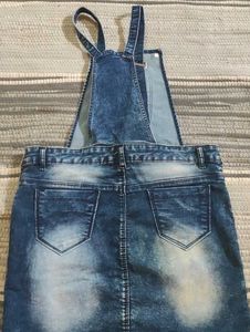 Blue Denim Overall Dress