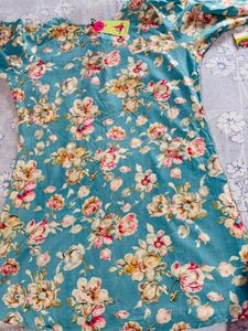 Beautiful Floral Print short Kurti