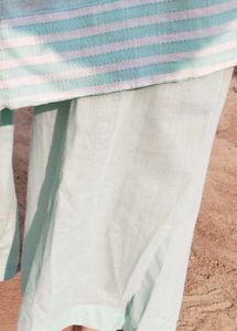 Sky Blue Cotton Kurta Set