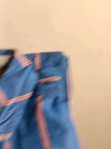 Men's Blue Striped Casual Shirt