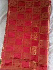 Brand New Traditional Red &amp; Green Silk Saree