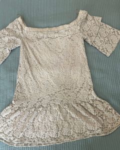 Coquette Off-Shoulder Lace Dress