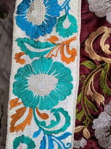 Embroidered Silk Sarees With Blouse Piece