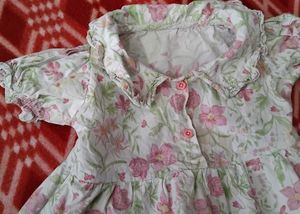 Adorable Floral Print Baby Dress