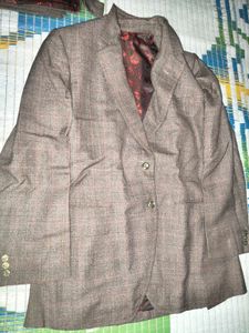 Classic Men's Brown Tweed Suit