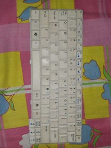 Compact White Notebook Keyboard