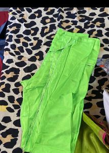 Anarkali Green Pink Party Wear Suit