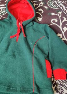 Kids Green & Red Hoodie