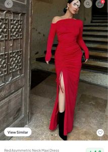 Red Maxi Dress - Elegant & Chic