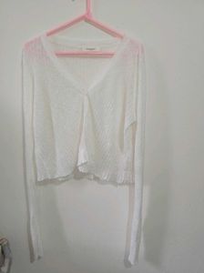 White Korean Cardigan