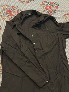 Classic Black Button-Up Top