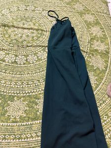 Dark Green Spaghetti Strap Dress