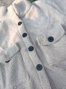 Cozy Button-Down Sherpa Jacket