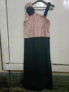 Korean Sequence Midi Bodycon Dress
