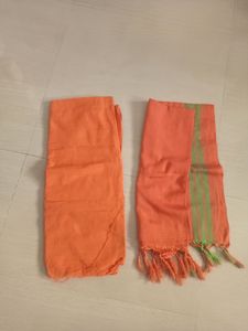 Orenge Dupatta & Bottom Febric
