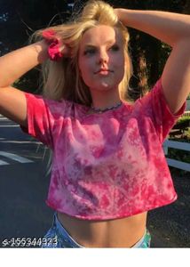 Chic Tie-Dye Crop Top