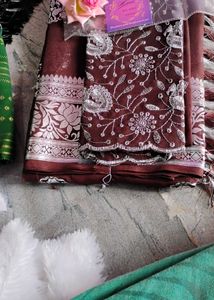 😍😍Elegant Look Geogette SAREE With Blouse