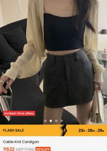 Cream Cable Knit Cardigan