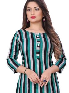 Women Striped Kurti..(New)