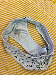 Cute Heart Print Thong Panty