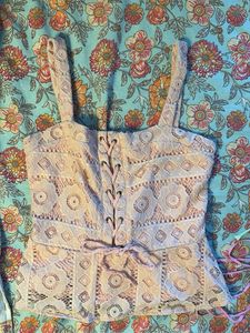 Lace Corset Crop Top