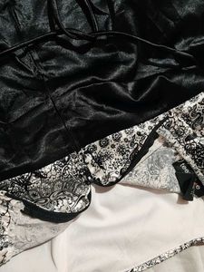 Elegant Black &amp; White Party Dress