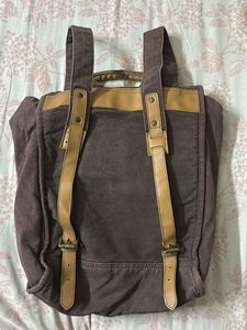 Stylish Brown Canvas Backpack