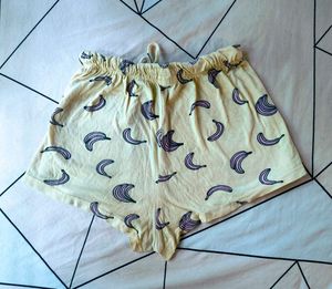 Cute Banana Print Shorts