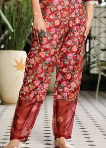 Designer marron Kurta Set with Dupatta