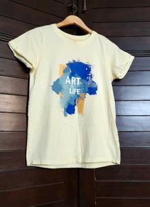 Livesmart Yellow Art is Life Graphic Tshirt