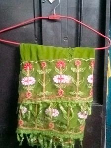 Green Embroidered Kurta