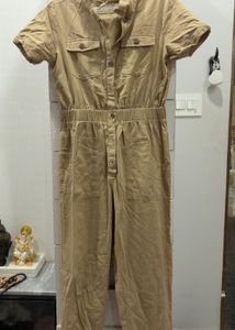 Khaki Utility Jumpsuit
