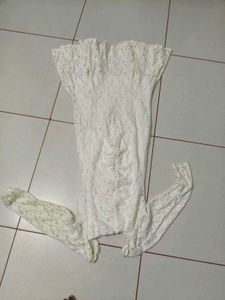Lace White Mini Dress