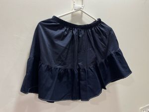 Navy Blue Tiered Skort