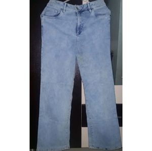 Sky Blue Flared Jeans | High Waist | 32 Waist | 38 In Length