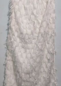 White Fringe Two-Piece Set