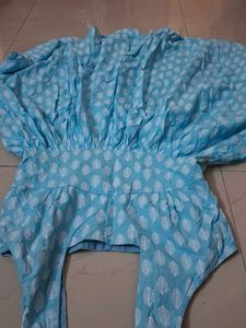 Beautiful Sky Blue tailored short dress