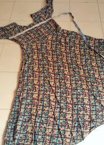 Beautiful Printed Anarkali Gown