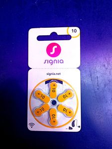 Signia size 10 Hearing Aid Batteries | 1 Packet (
