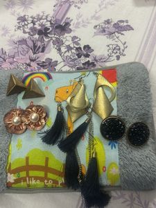 Assorted Women's Earrings Set combo of 5