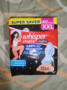 3 packs Whisper Choice Nights XXL 40 Pads
