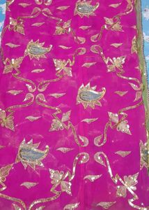 Rani-green Colour Lahenga &amp; Dupatta Without Blouse