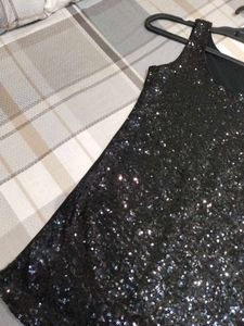 Sparkly Black Sequin Top/Dress