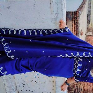 Elegant Navy Blue Saree