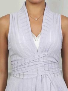 Chic Sleeveless Wrap Style Top