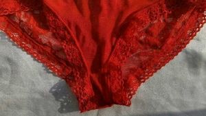 Lace Red Briefs