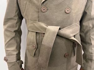 Stylish Tan Trench Coat L SIZE