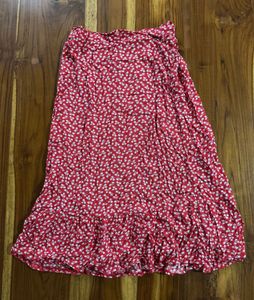 Co-ord set Red Floral Print