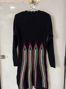 full sleeves black winter dress