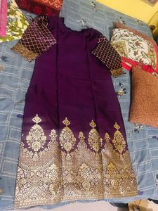 Beautiful Purple Kurta Set with Dupatta